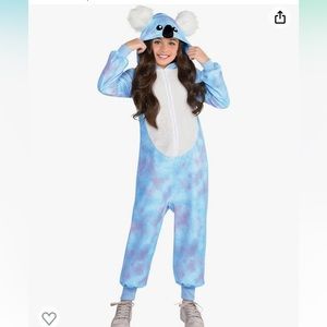 Koala Zipster Hodded Jumpsuit Girls Halloween Costume Party city Onesie size 12